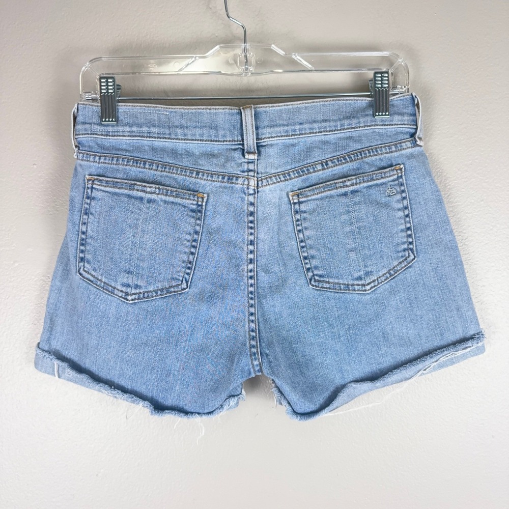 Rag & Bone Wiley Cutoff Denim Shorts Light Wash Raw Hem 27 W1915K520WIL - Picture 2 of 14